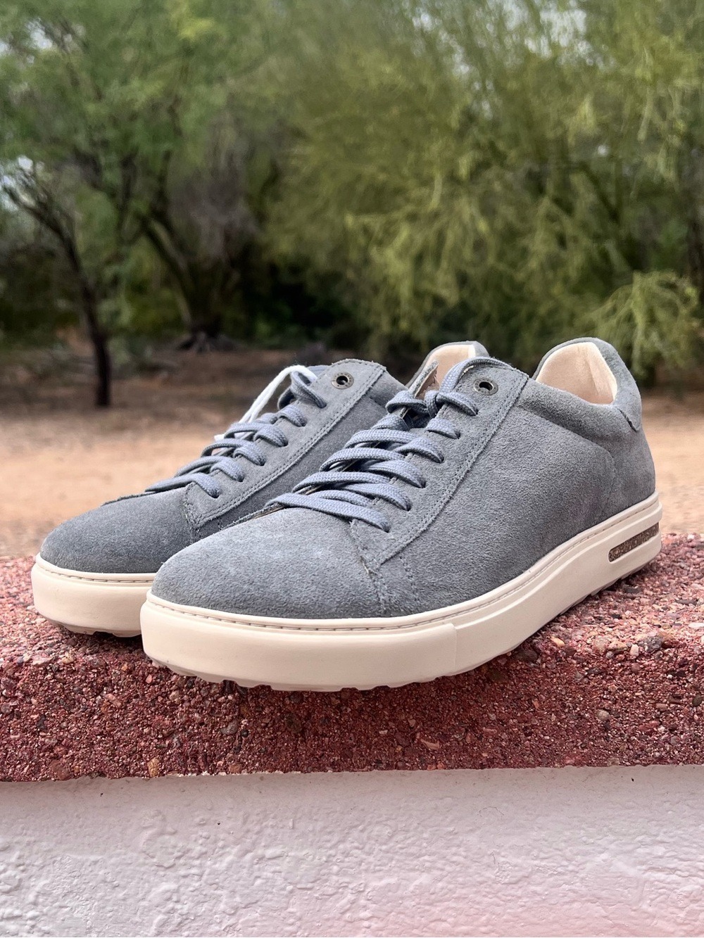 NWOB $160 Birkenstock Bend Low Suede Sneakers Gray Men’s - Picture 3 of 12